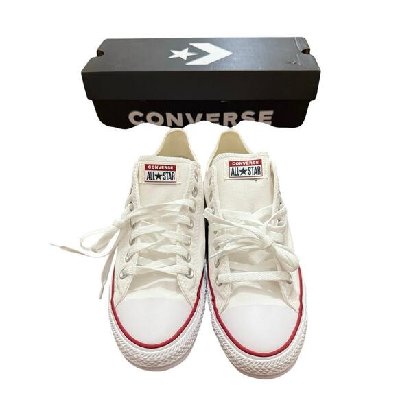 Converse Men’s Size 9 (Women’s Size 11) All Star OX Optical White M7652C - Picture 2 of 8